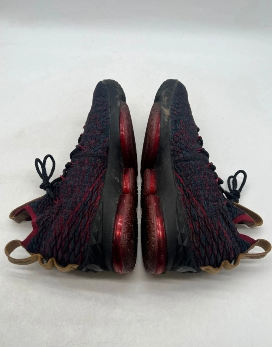 Nike LeBron 15 New Heights 14 (Lightly Worn Pre-Owned)NikeDark Atomic Teal/Ale Brown-Team Red - Image 8