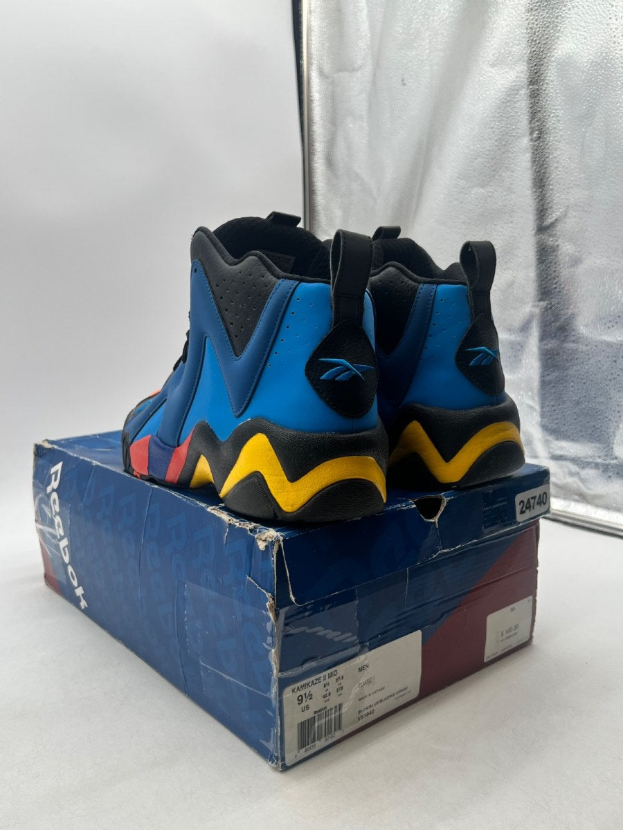 Reebok Kamikaze II OKC 9.5 (Lightly Worn Pre-Owned)ReebokBlack / Blue-Blazing Orange - Image 4