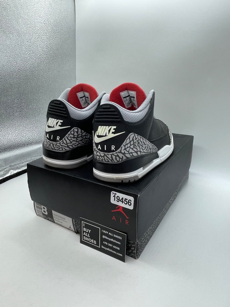 Jordan 3 Retro Black Cement (2018) 8 (Moderately Worn Pre-Owned) - Image 5