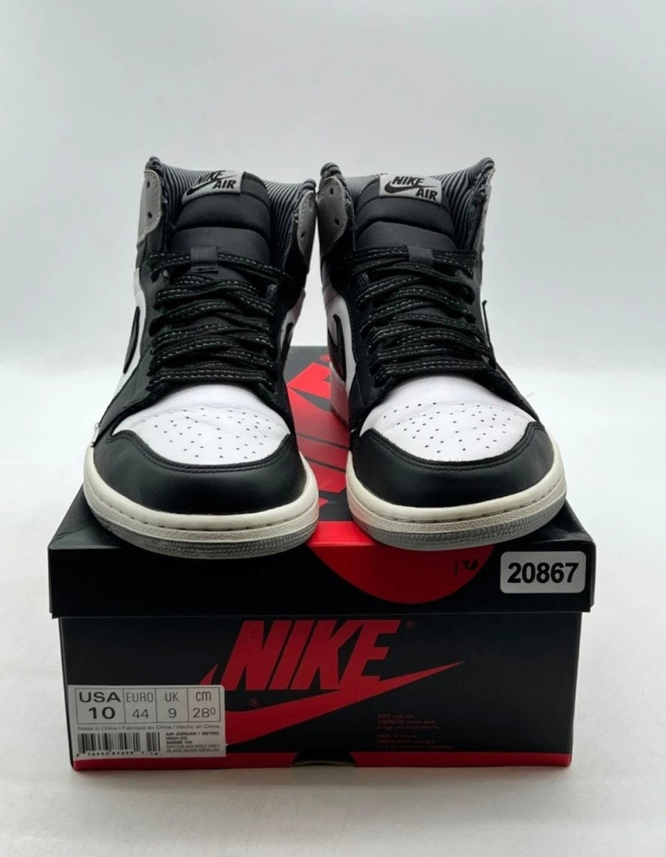 Jordan 1 Retro Barons 10 (Moderately Worn Pre-Owned)JordanWhite/Black-Neutral Grey - Image 2