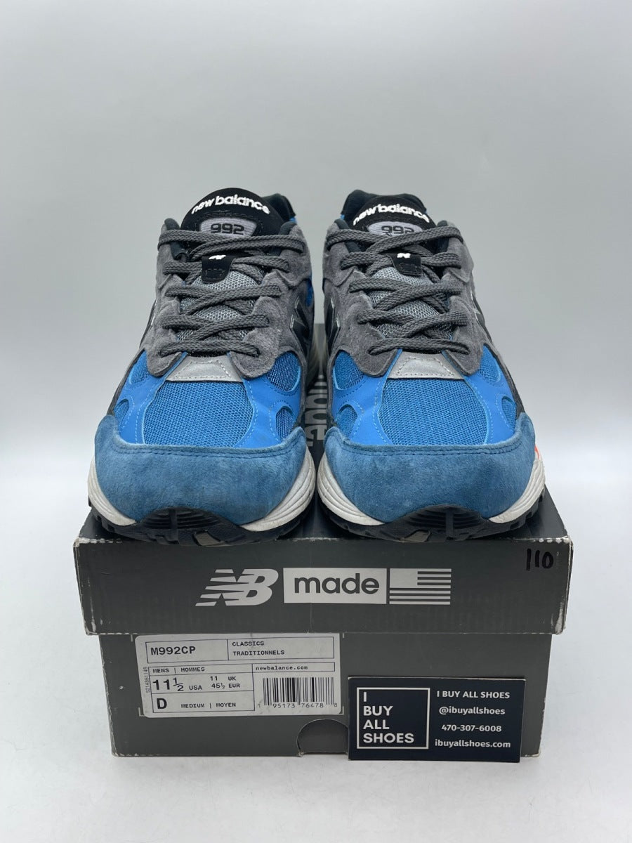 New Balance 992 Black Blue Grey 11.5 (Moderately Worn Pre-Owned) - Image 2
