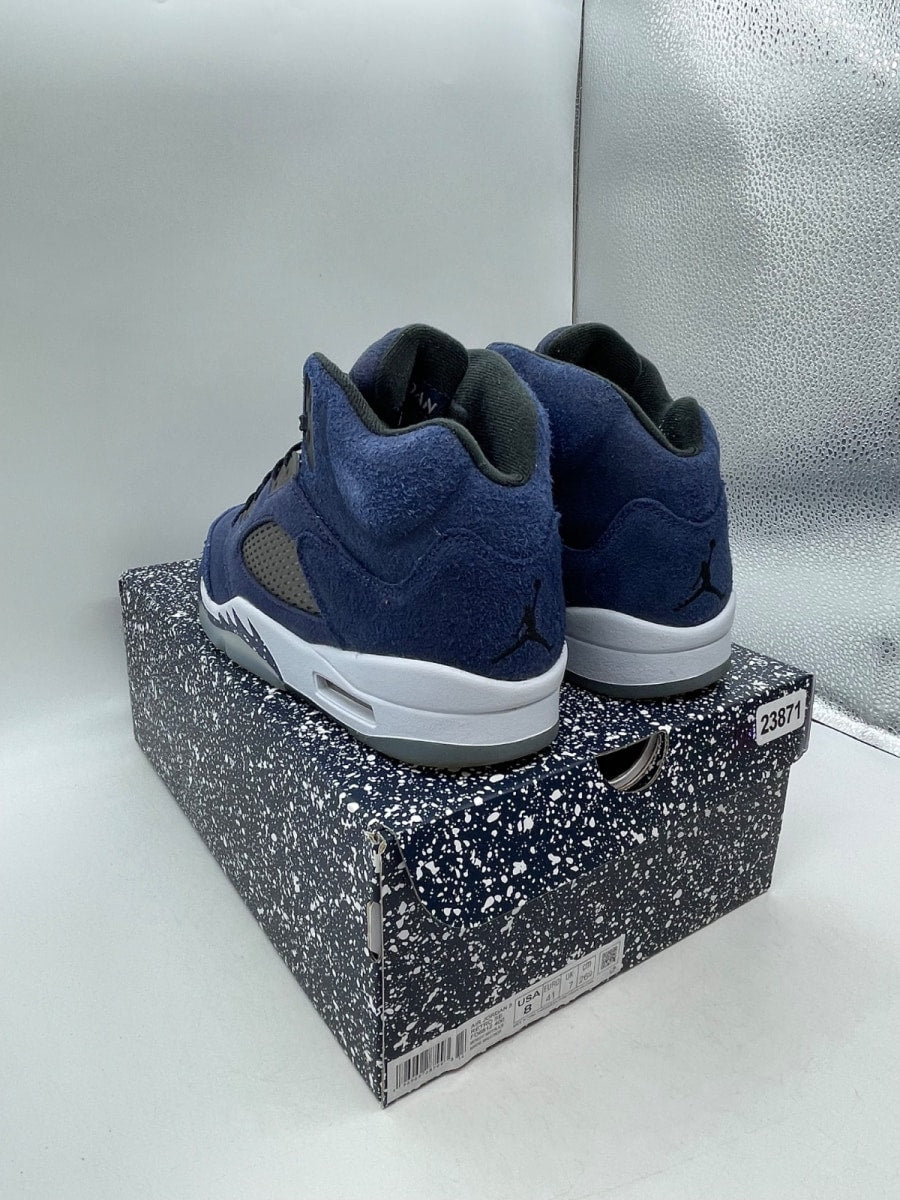 Jordan 5 Retro Midnight Navy 8 (Moderately Worn Pre-Owned)JordanMidnight Navy/Black/Football Grey - Image 4