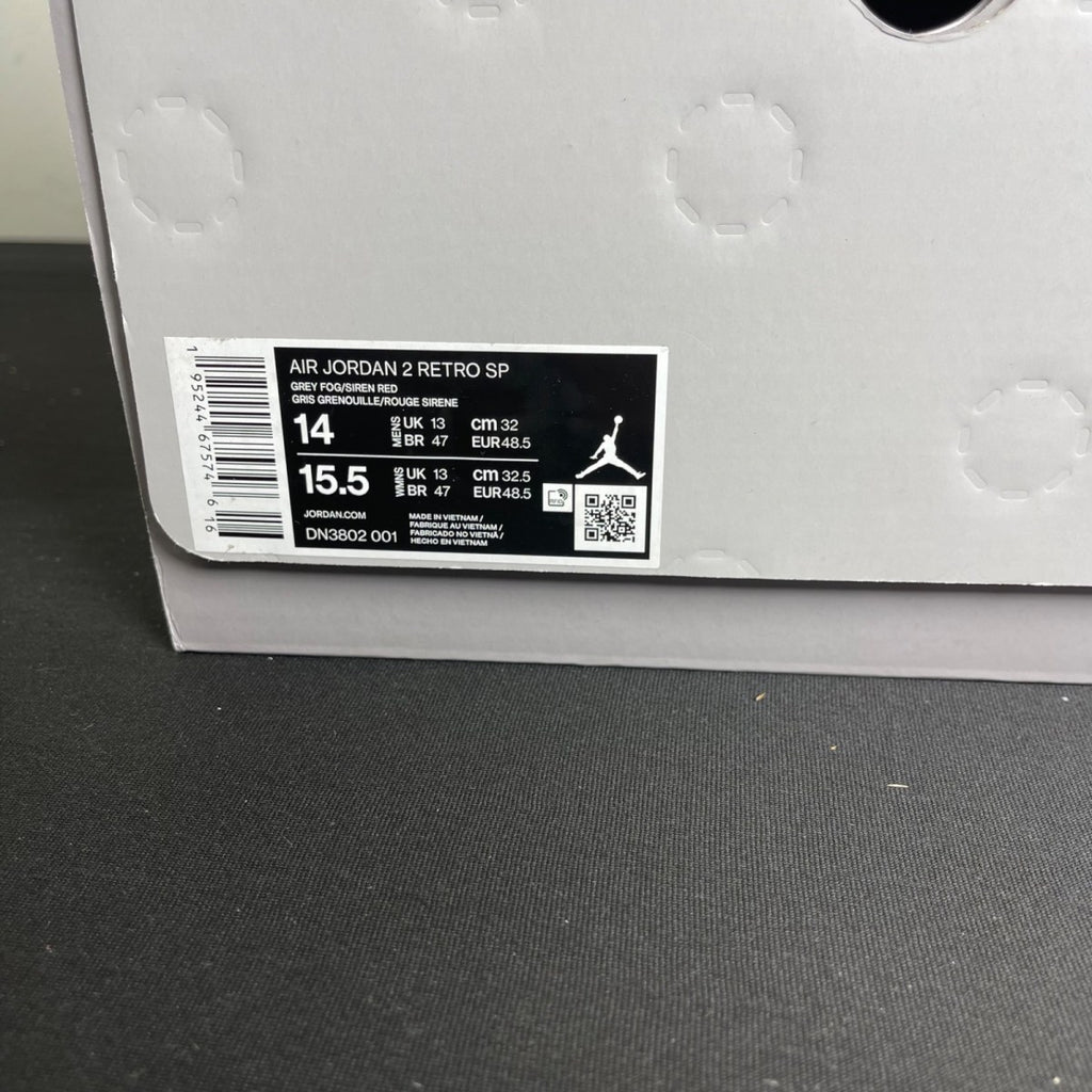 Jordan 2 Retro SP Union Grey Fog (Size 14) - Image 7
