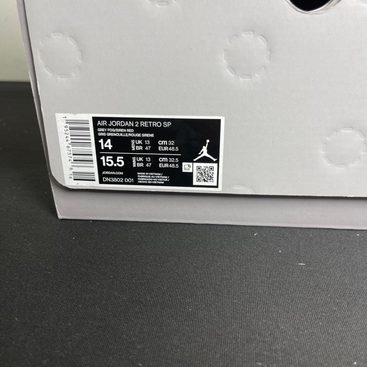 Jordan 2 Retro SP Union Grey Fog (Size 14) - Image 7