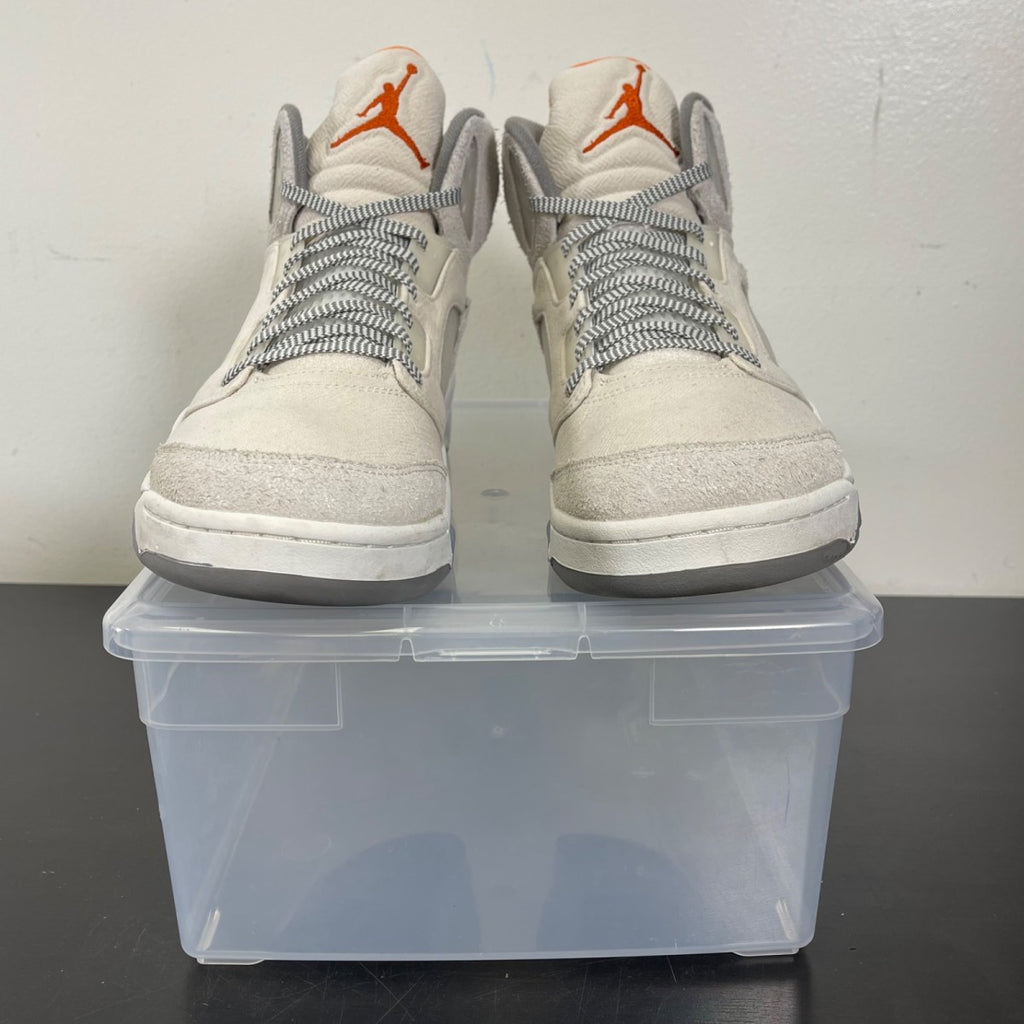 Jordan 5 Retro SE Craft Light Orewood Brown 12 (Moderately Worn Pre-Owned)JordanLight Orewood Brown/Safety Orange/Flat Pewter/Sail - Image 2