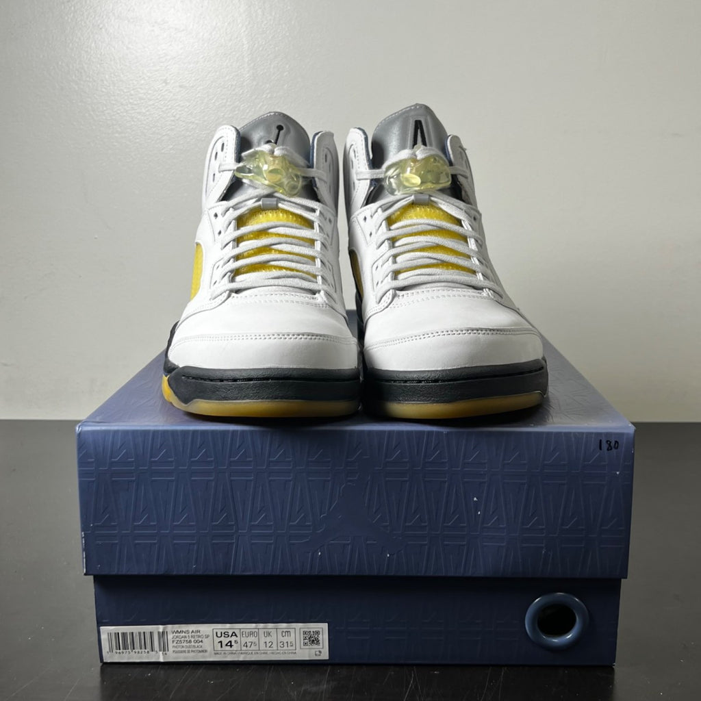 Jordan 5 Retro A Ma Maniére Dawn (Women's) 14.5W (Lightly Worn Pre-Owned)JordanPhoton Dust/Black/Diffused Blue/Pale Ivory - Image 2