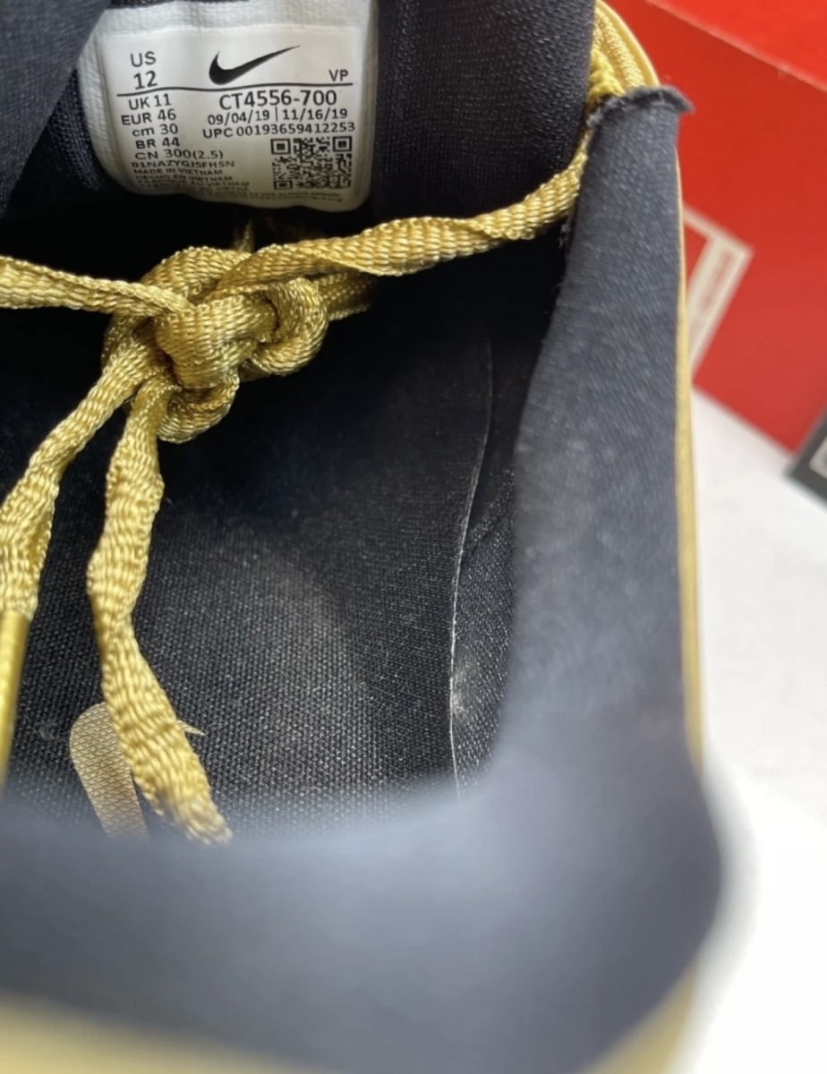 Nike Air Max 97 Gold Medal 12 (Lightly Worn Pre-Owned)NikeMetallic Gold/Metallic Gold-Metallic Gold - Image 8