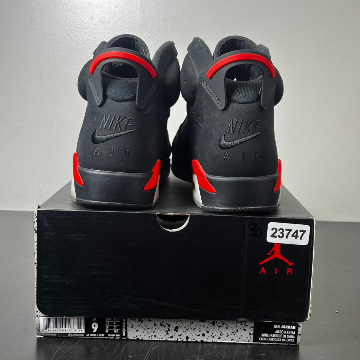 Jordan 6 Retro Black Infrared (2019) 9 (Lightly Worn Pre-Owned)JordanBlack/Infrared - Image 5