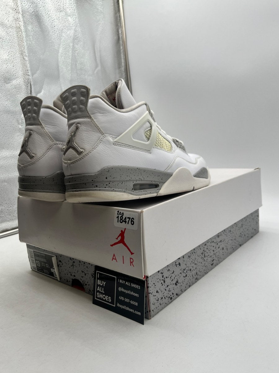 Jordan 4 Retro White Oreo (2021) 13 (Moderately Worn Pre-Owned) - Image 5