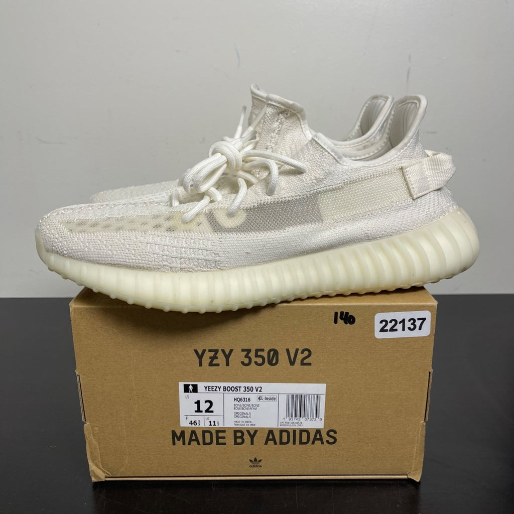 adidas Yeezy Boost 350 V2 Bone 12 (Moderately Worn Pre-Owned)adidasBone/Bone/Bone - Image 3