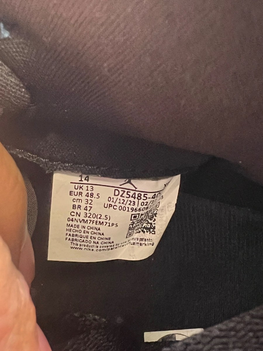 Jordan 1 Retro High OG UNC Toe 14 (Lightly Worn Pre-Owned) - Image 7