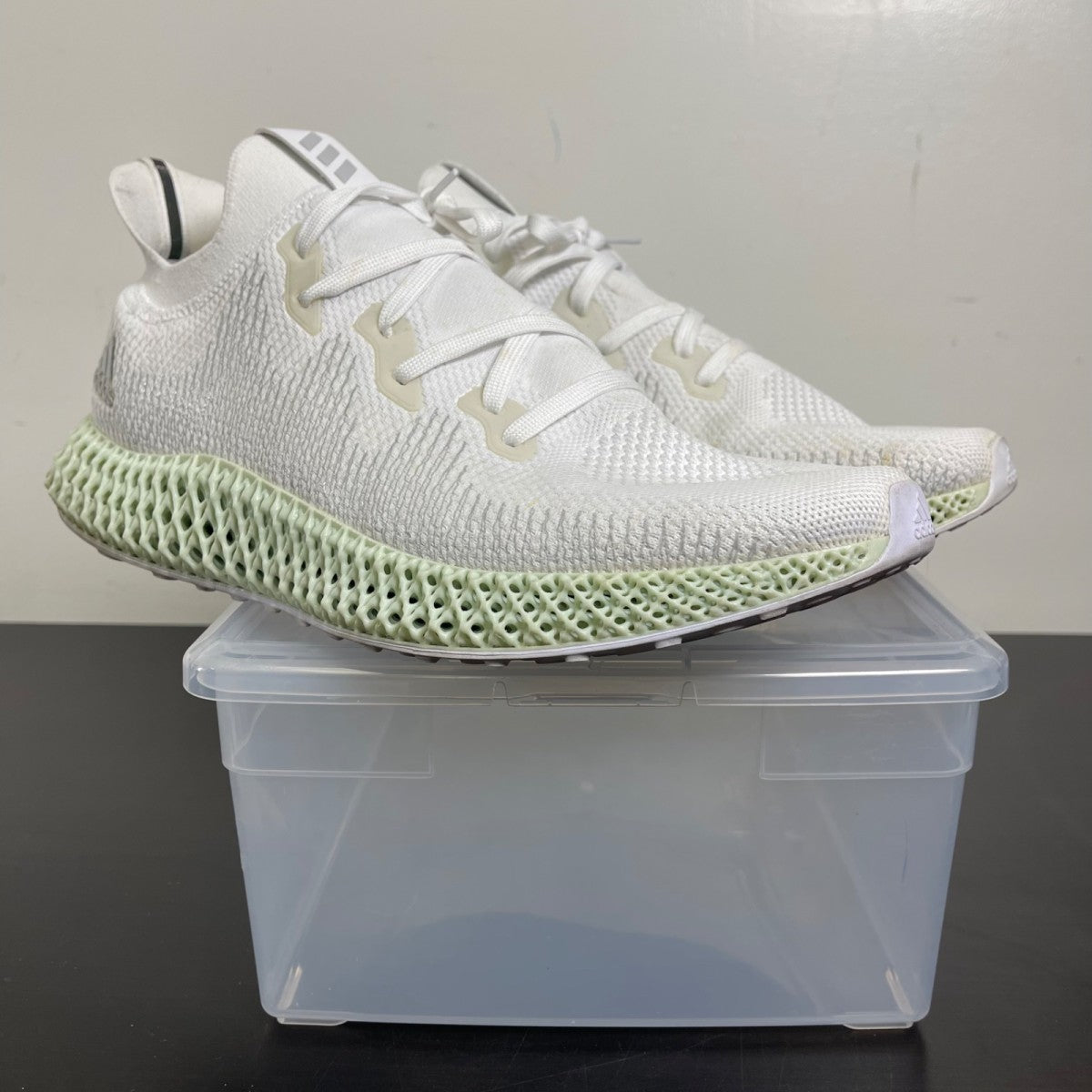 adidas Alphaedge 4D White 14 (Moderately Worn Pre-Owned)adidasFootwear White/Grey 2/Core Black - Image 1