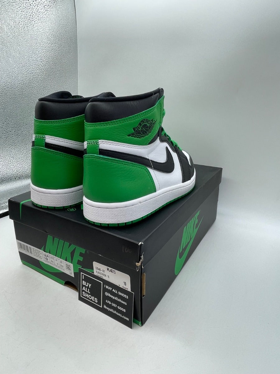 Jordan 1 Retro High OG Lucky Green 10 (Moderately Worn Pre-Owned) - Image 5