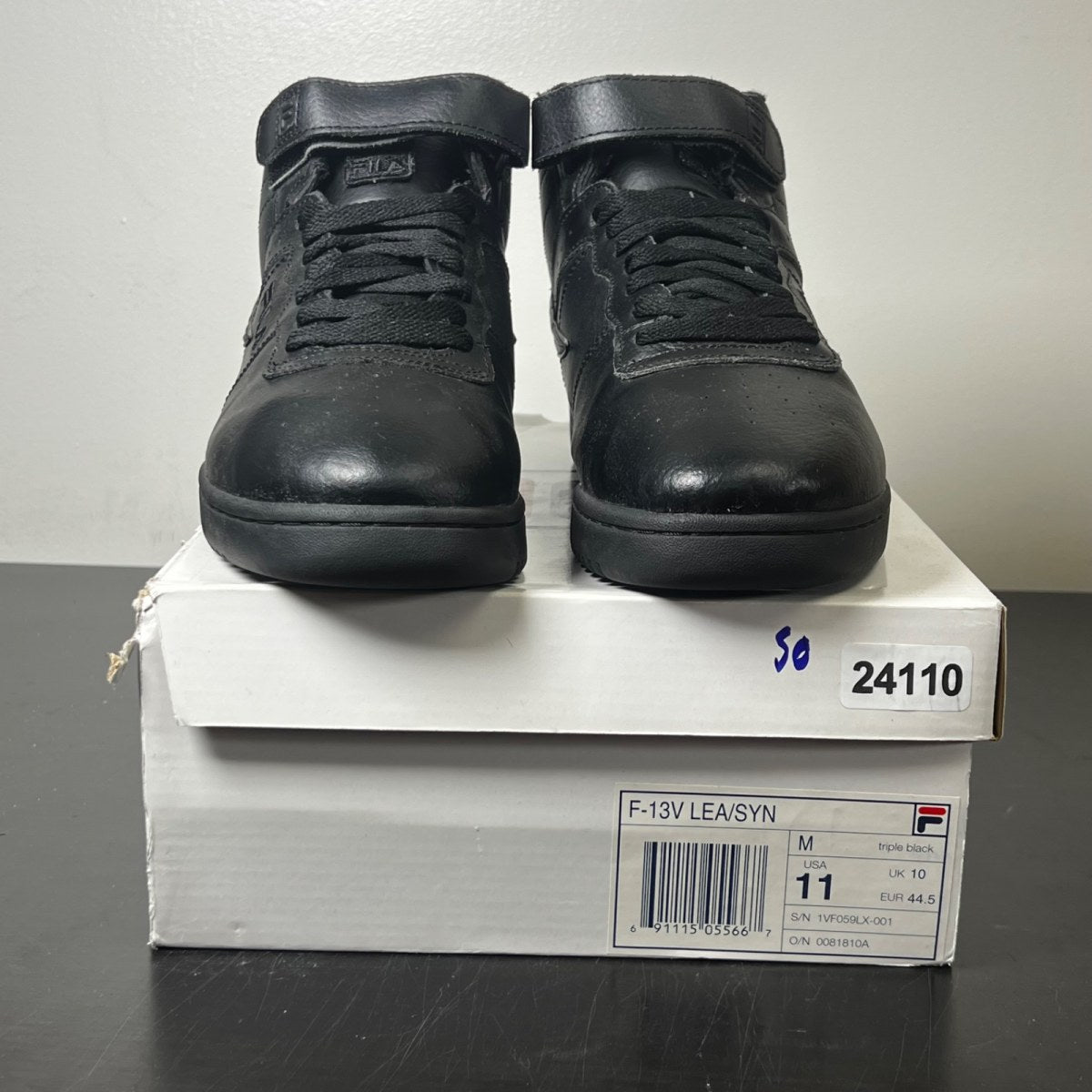 Fila F13 Velcro 'Triple Black' 11 (Lightly Worn Pre-Owned)Fila - Image 2