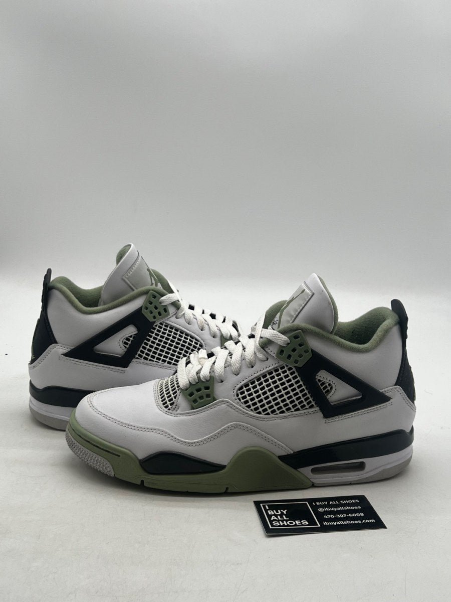 Jordan 4 Retro Seafoam (Women's) 11W (Lightly Worn Pre-Owned) - Image 1