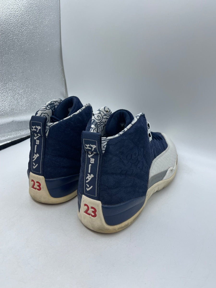Jordan 12 Retro International Flight 13 (Moderately Worn Pre-Owned)JordanCollege Navy/University Red-Sail - Image 5