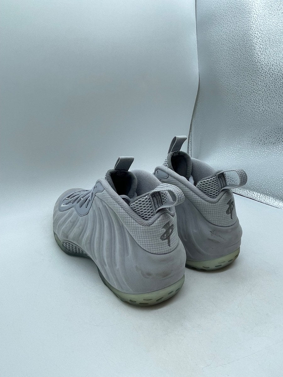 Nike Air Foamposite One Wolf Grey Suede 12 (Moderately Worn Pre-Owned)NikeWolf Grey/White-Wolf Grey-Black - Image 4