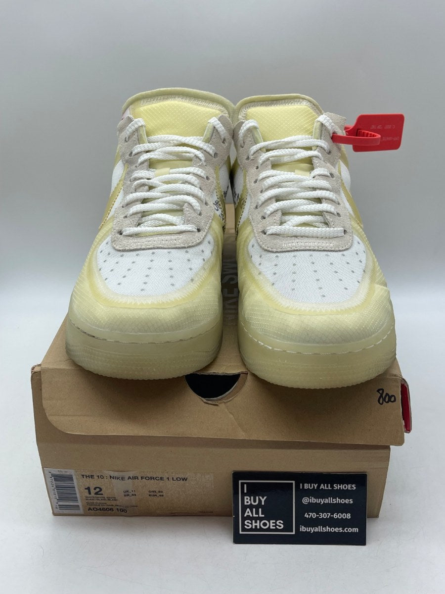 Nike Air Force 1 Low Off-White 12 (Moderately Worn Pre-Owned)