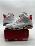 Jordan 6 Retro Red Oreo 10 (Lightly Worn Pre-Owned)JordanWhite/University Red-Black - Image 1