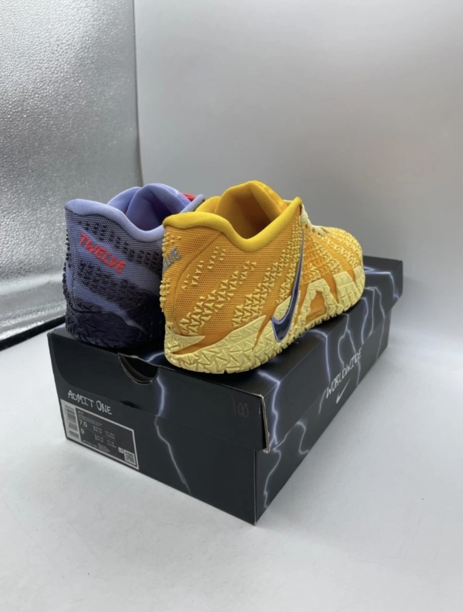 Nike Ja 3 Hustle & Flow 7.5 (Lightly Worn Pre-Owned)NikeSoft Yellow/Purple Dynasty/Volt Tint/Light Thistle/Bright Crimson - Image 5