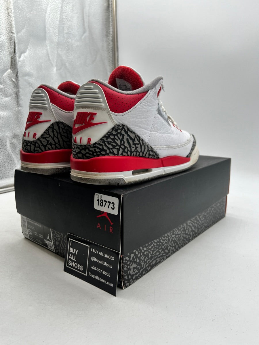 Jordan 3 Retro Fire Red (2022) (GS) 6.5Y (Heavily Worn Pre-Owned) - Image 5