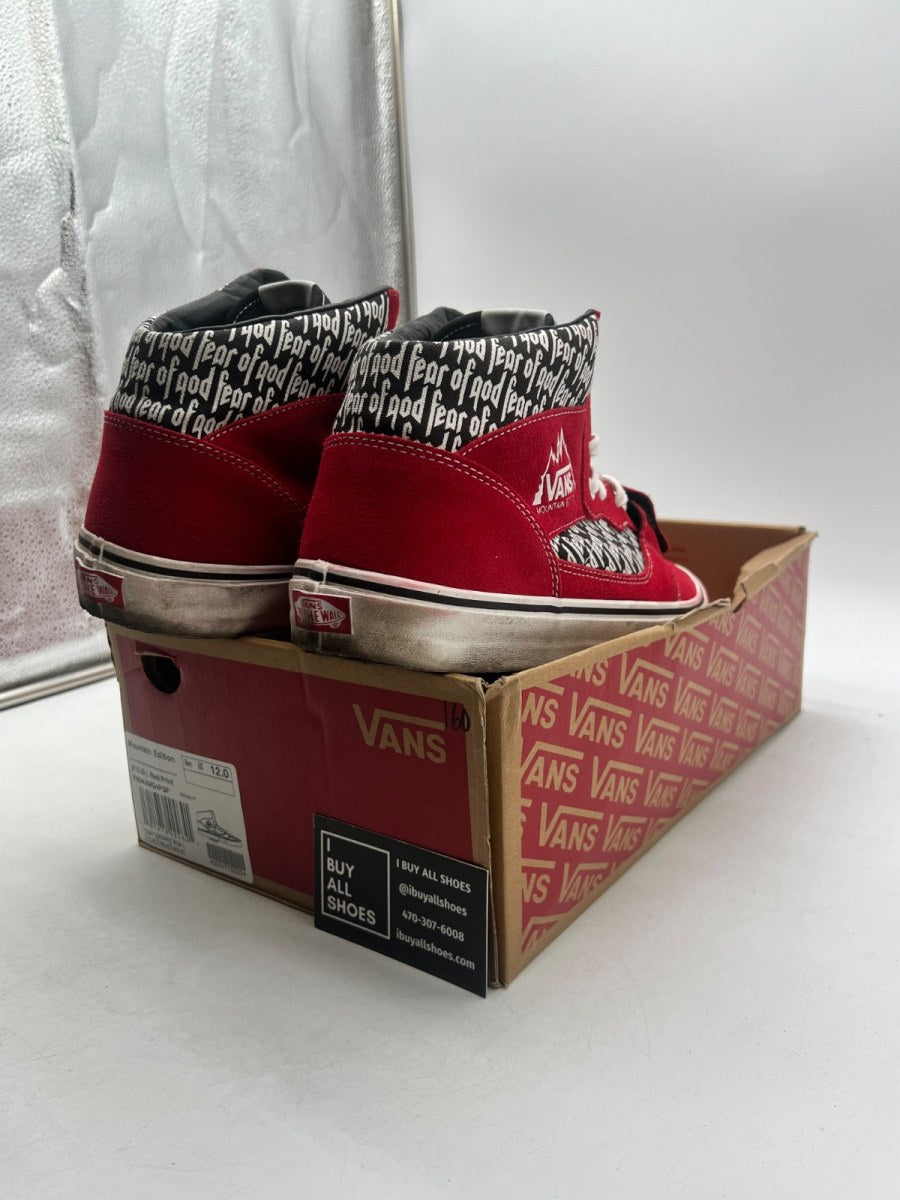 Vans Mountain Edition Fear of God Red 12 (Moderately Worn Pre-Owned) - Image 5
