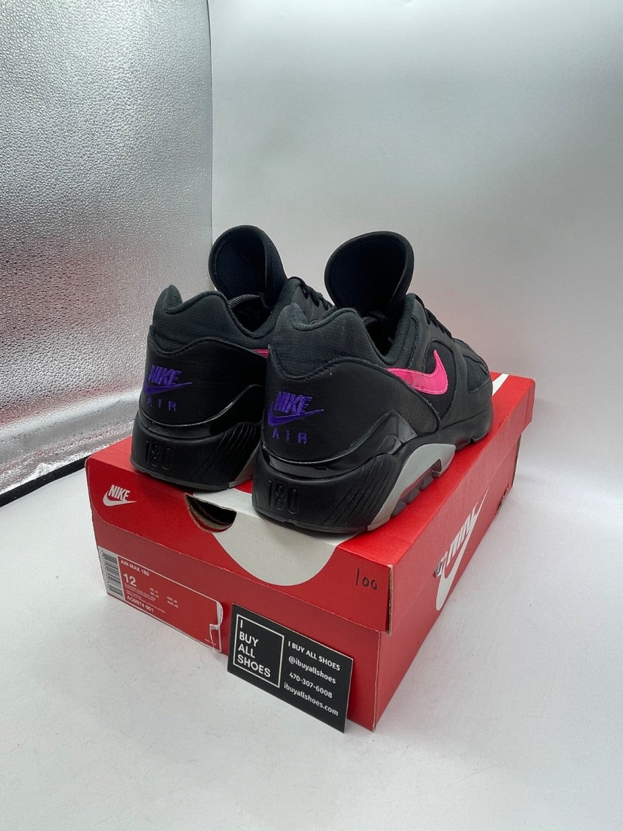 Nike Air Max 180 Black Pink Blast 12 (Moderately Worn Pre-Owned) - Image 5