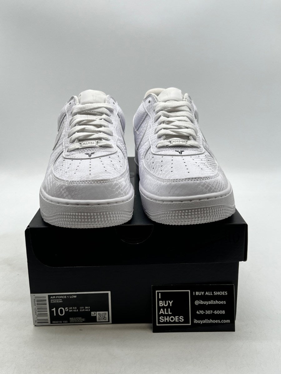 Nike Air Force 1 Low Kobe Bryant Forever White 10.5 (Lightly Worn Pre-Owned) - Image 2