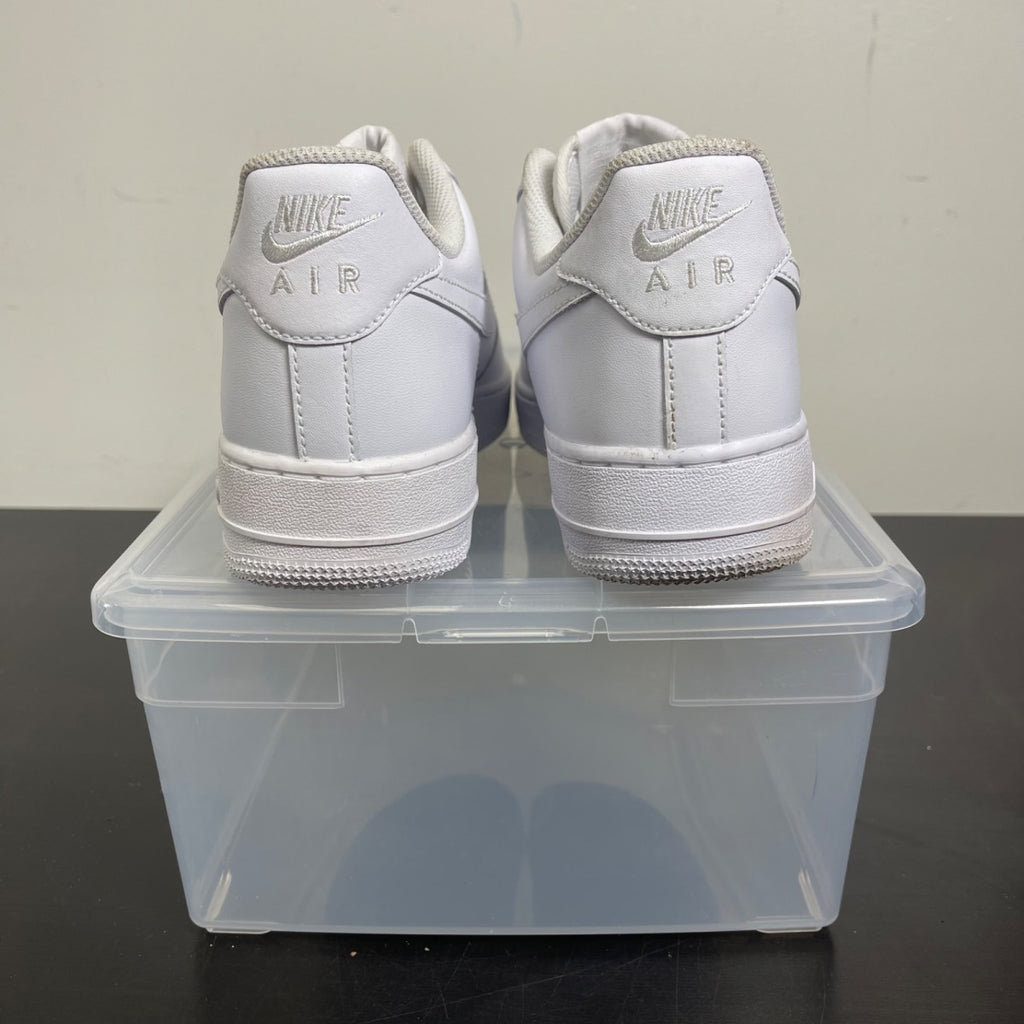 Nike Air Force 1 Low '07 White 9.5 (Moderately Worn Pre-Owned)NikeWhite/White - Image 4