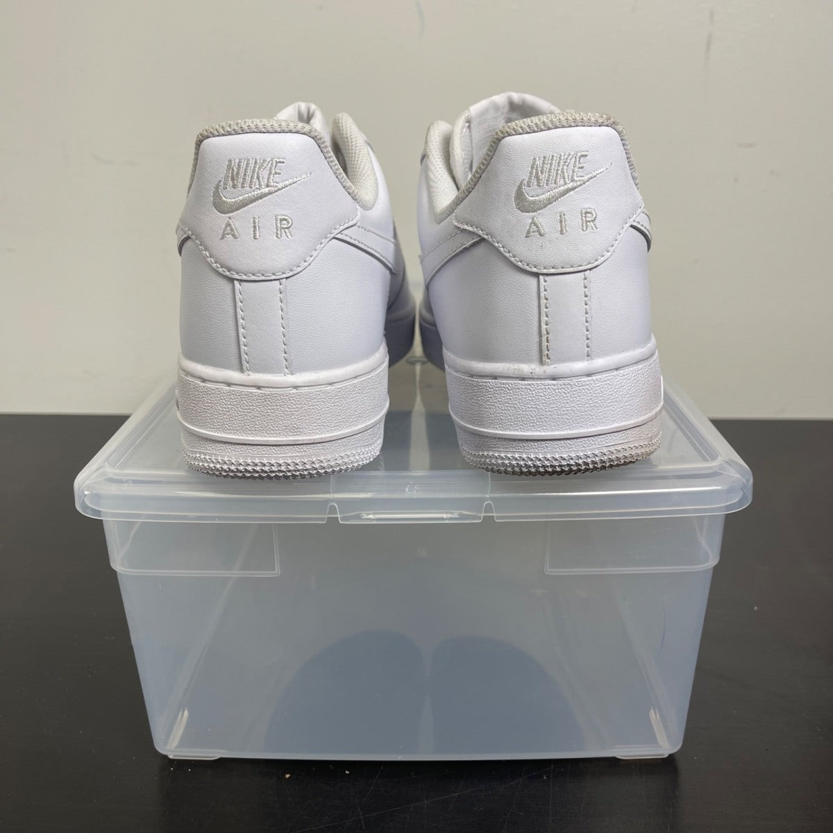 Nike Air Force 1 Low '07 White 9.5 (Moderately Worn Pre-Owned)NikeWhite/White - Image 4