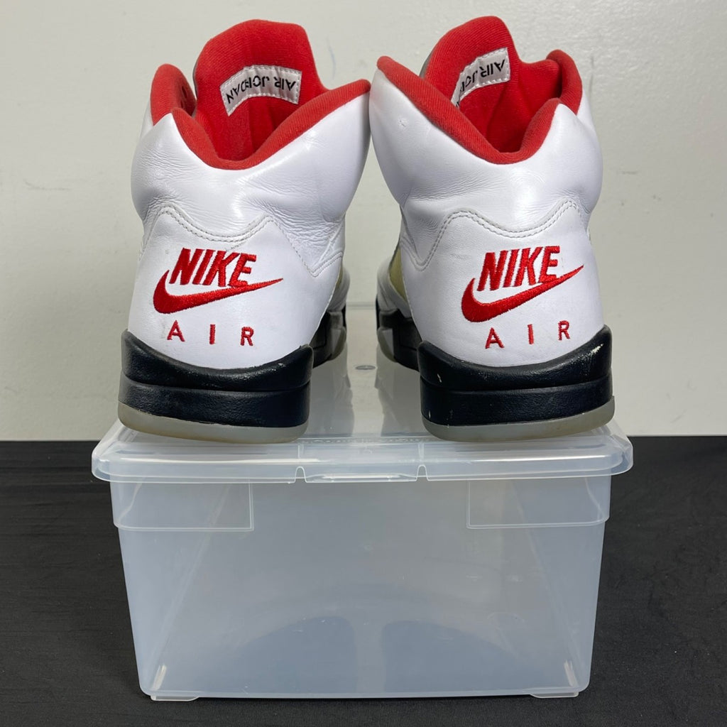 Jordan 5 Retro Fire Red Silver Tongue (2020) (Size 14) - Image 4