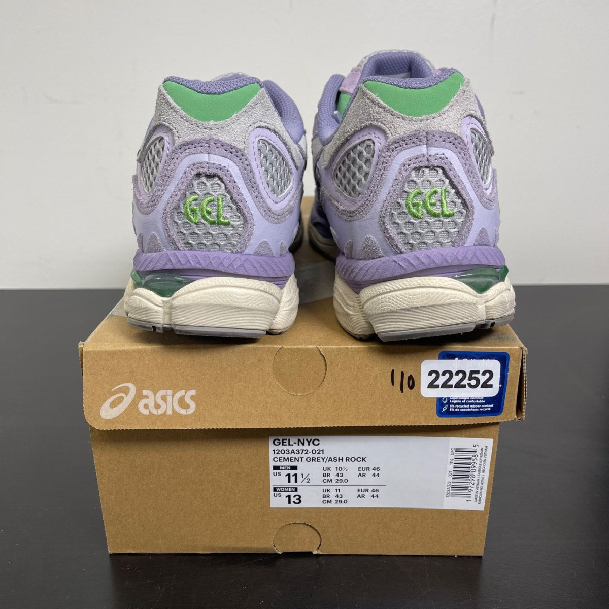 ASICS Gel-NYC Cement Grey Ash Rock 11.5 (Moderately Worn Pre-Owned)ASICSCement Grey/Ash Rock - Image 4