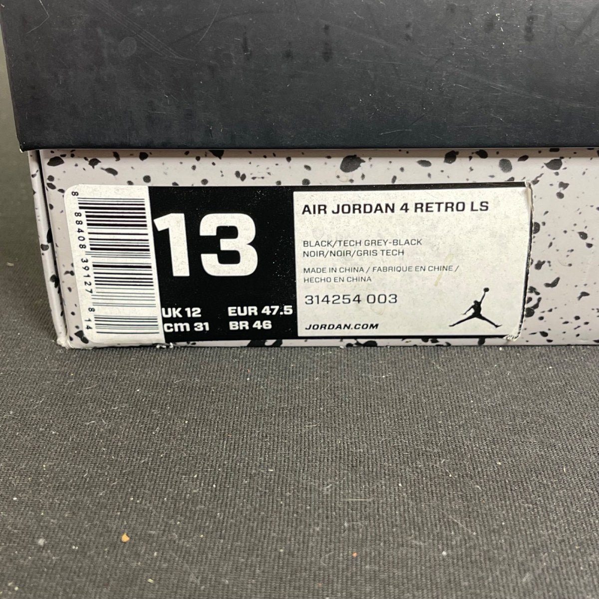 Jordan 4 Retro Oreo (2015) 13 (Moderately Worn Pre-Owned)JordanBlack/Tech Grey-White - Image 7