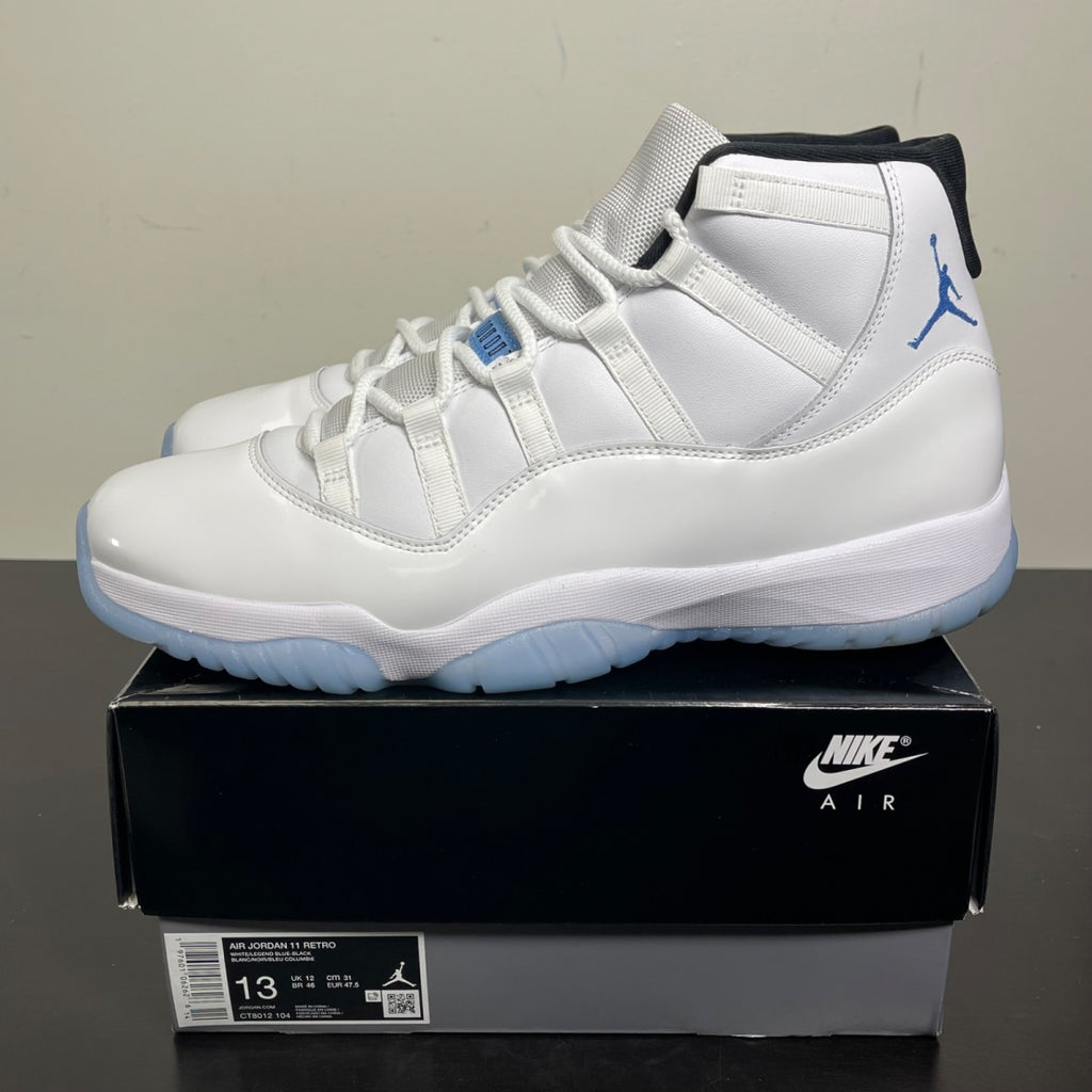 Jordan 11 Retro Legend Blue (2024) 13 (Moderately Worn Pre-Owned)JordanWhite/Legend Blue/Black - Image 3