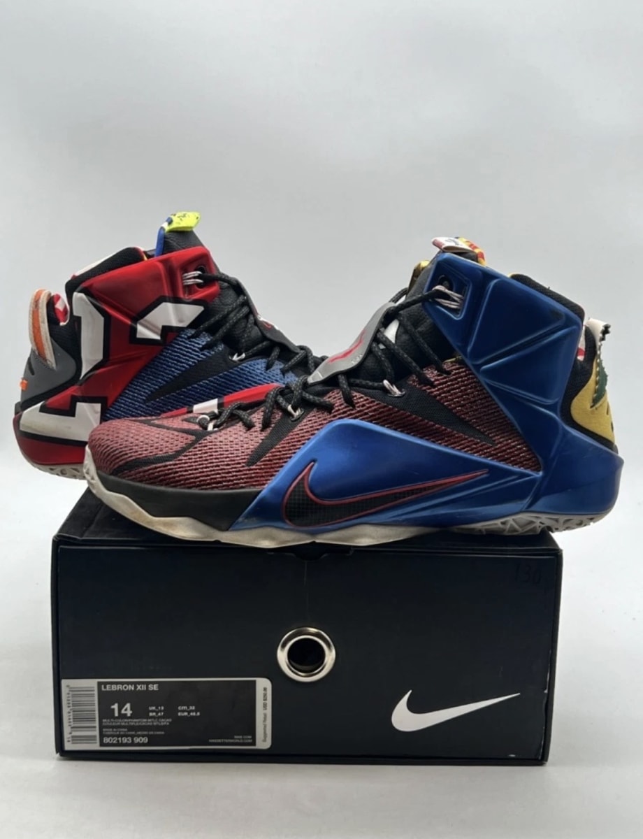 Nike LeBron 12 What the LeBron 14 (Moderately Worn Pre-Owned)NikeMulti-Color/Phantom-Multi-Color - Image 1