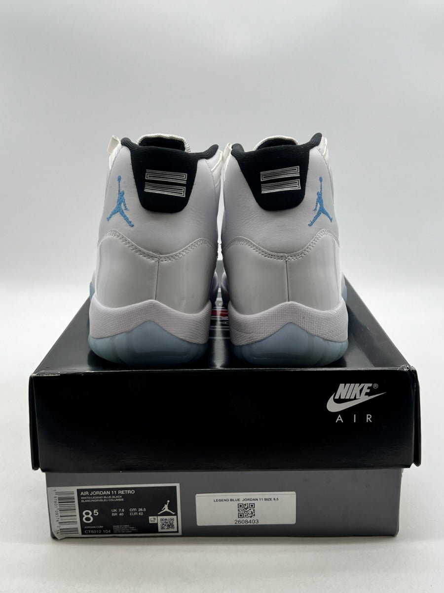 Jordan 11 Retro Legend Blue (2024) 8.5 (Moderately Worn Pre-Owned)JordanWhite/Legend Blue/Black - Image 3