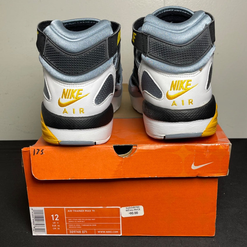 Nike Air Trainer Max 91 Grey Stone Medium Yellow (2004) (Size 12) - Image 4