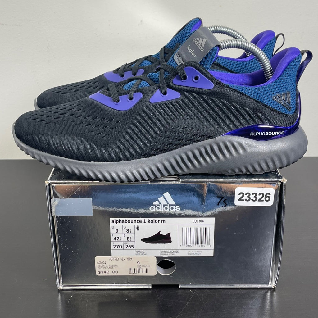 adidas Alphabounce 1 Kolor Black 9 (Moderately Worn Pre-Owned)adidasCore Black/Grey Five/Energy Ink - Image 3