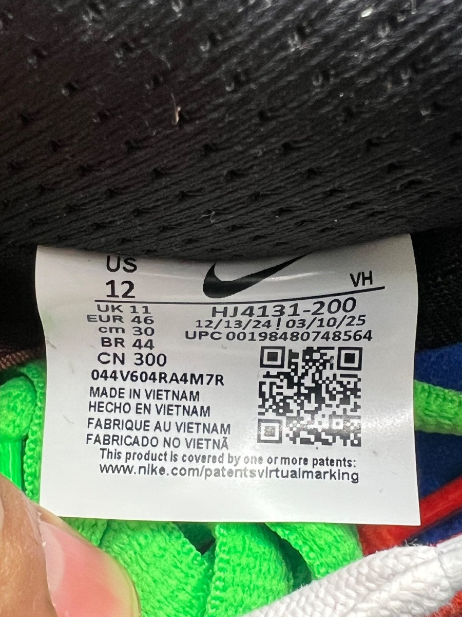 Nike SB Dunk Low Limosine Skateboards 12 (Lightly Worn Pre-Owned)NikeDark Pony/Black/Silver/White/Rage Green/Hyper Royal - Image 6