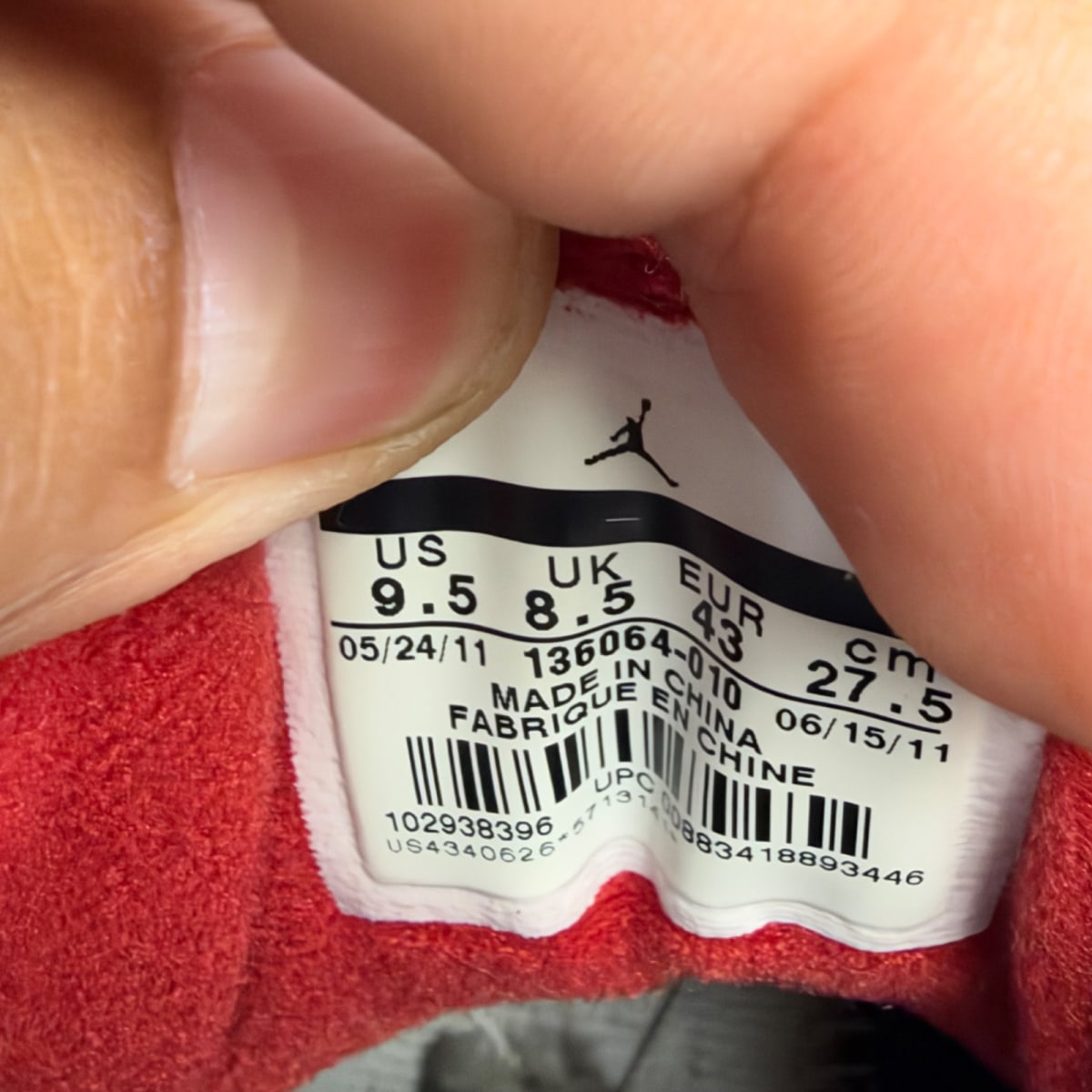 Jordan 3 Retro Black Cement (2011) (Size 9.5) - Image 7