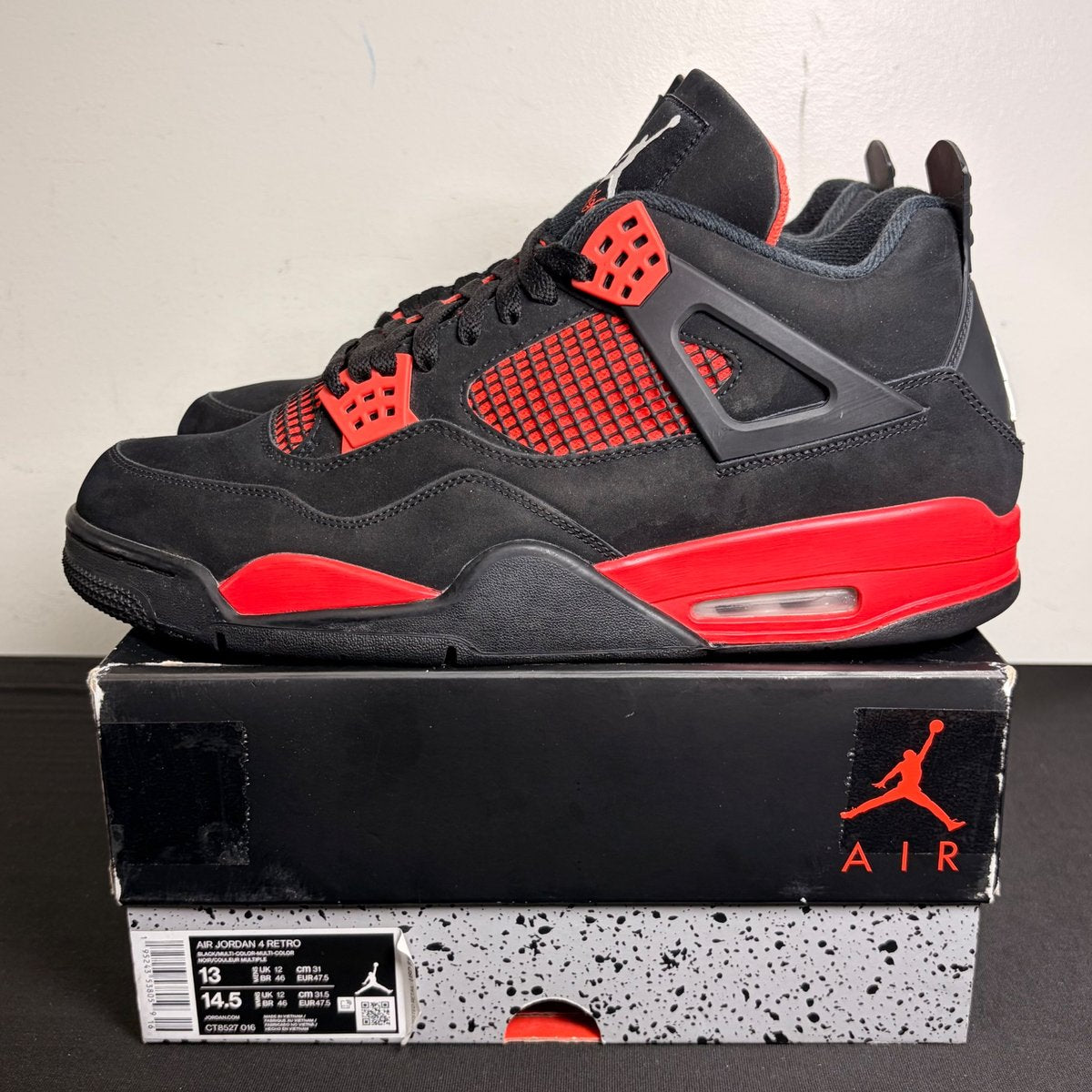 Jordan 4 Retro Red Thunder (Size 13) - aux