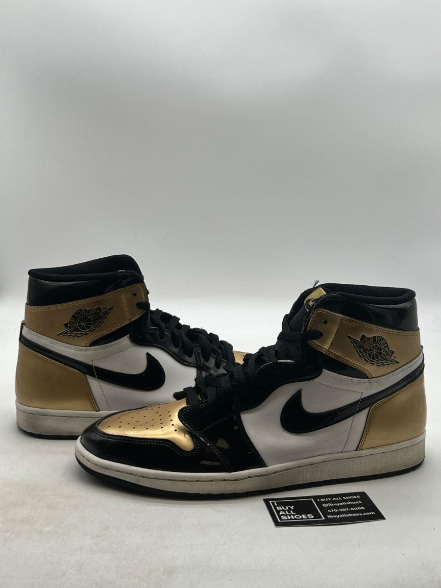Jordan 1 Retro High NRG Patent Gold Toe 14 (Heavily Worn Pre-Owned)