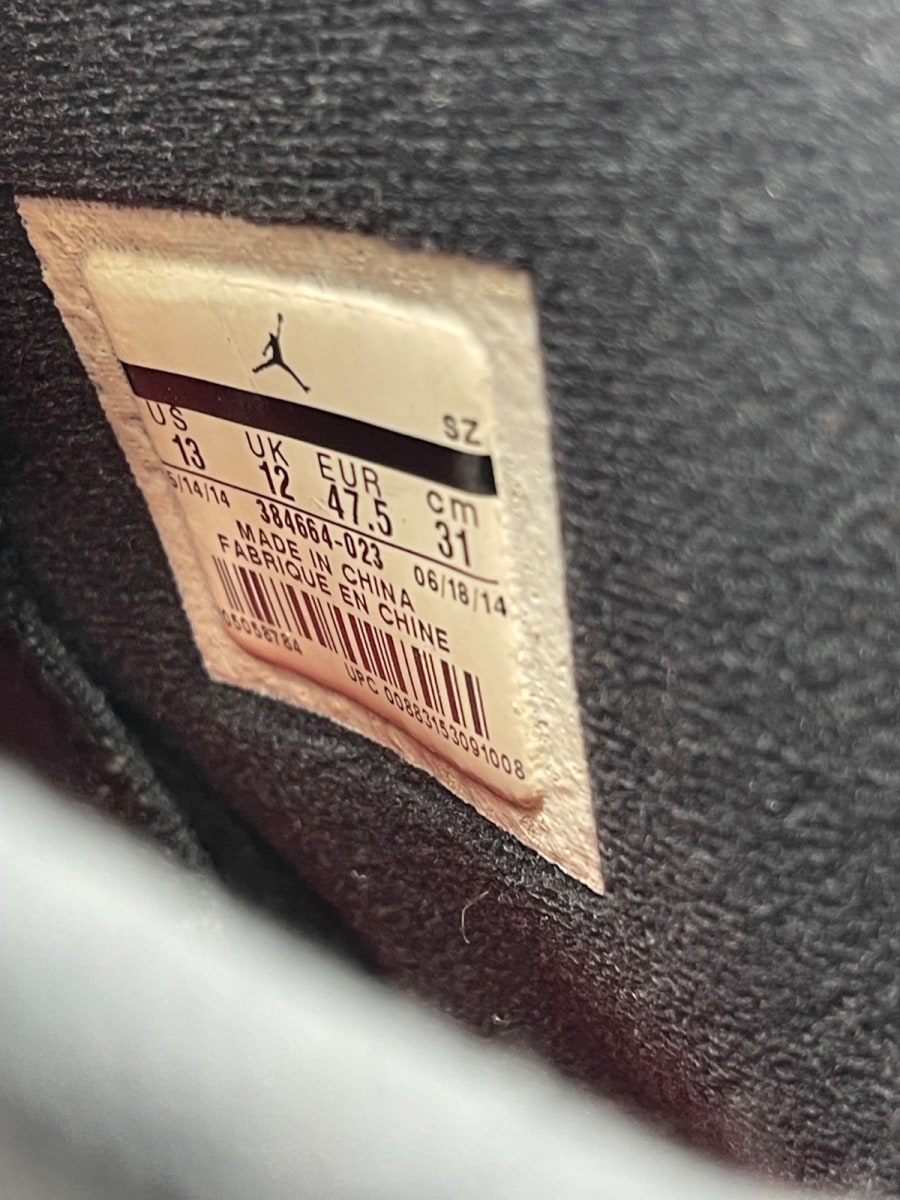 Jordan 6 Retro Black Infrared (2019) 13 (Heavily Worn Pre-Owned) - Image 8