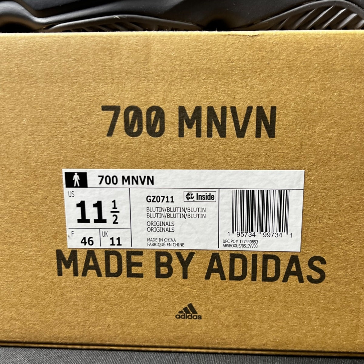 adidas Yeezy Boost 700 MNVN Blue Tint 11.5 (Lightly Worn Pre-Owned)adidasBlue Tint/Black - Image 4