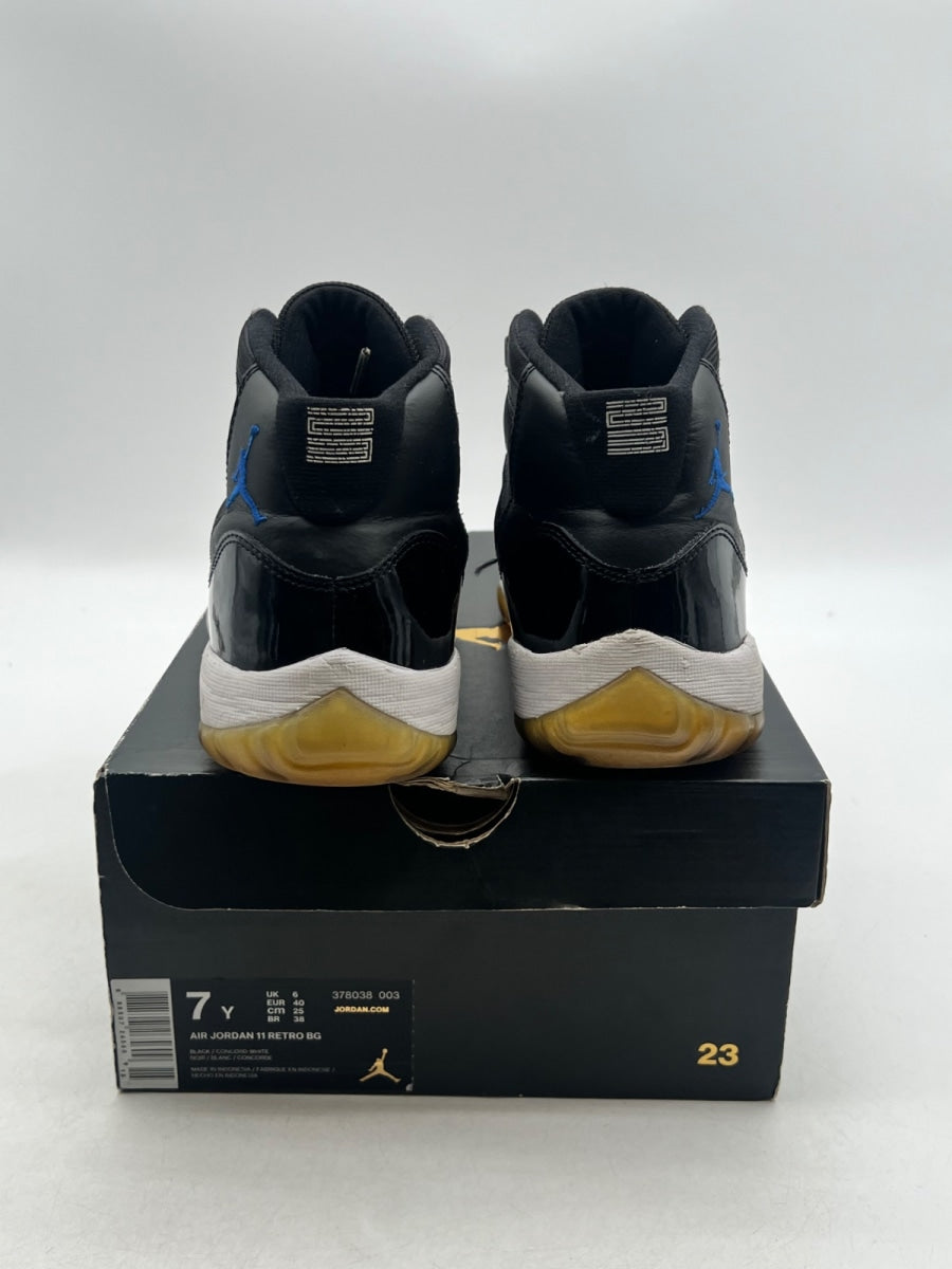 Jordan 11 Retro Space Jam (2016) (GS) 7Y (Heavily Worn Pre-Owned)JordanBlack/Dark Concord-White - Image 6