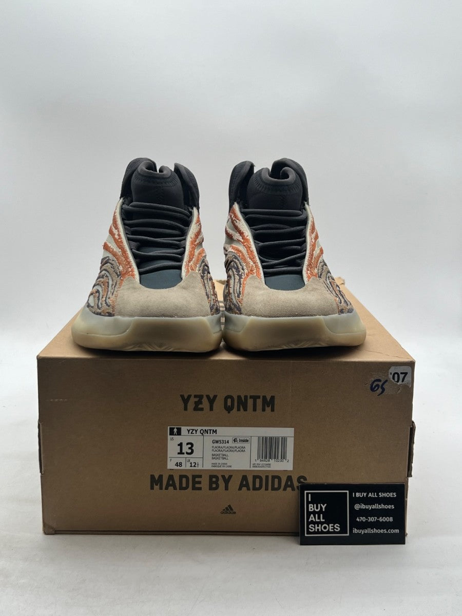 adidas Yeezy QNTM Flash Orange 13 (Lightly Worn Pre-Owned) - Image 2