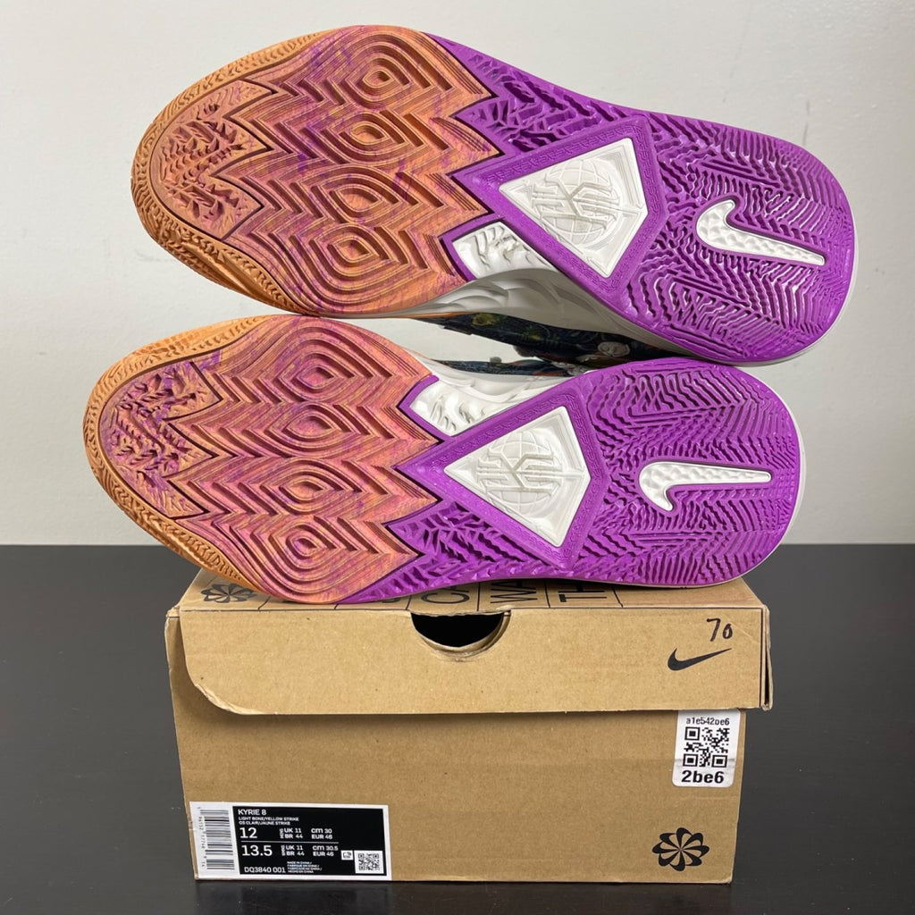 Nike Kyrie 8 Circle Of Life 12 (Moderately Worn Pre-Owned)NikeLight Bone/Yellow Strike/Malachite/Orange Trance/Vivid Purple/Hyper Pink - Image 5