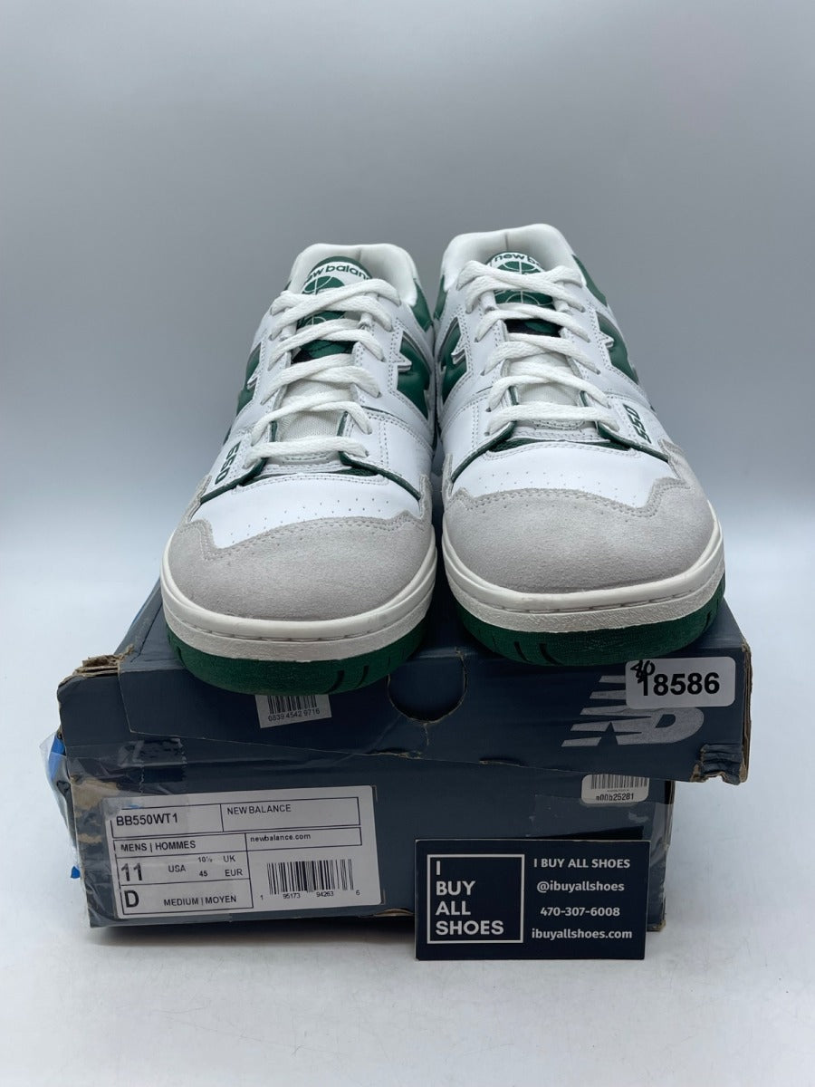 New Balance 550 White Green 11 (Moderately Worn Pre-Owned) - Image 2