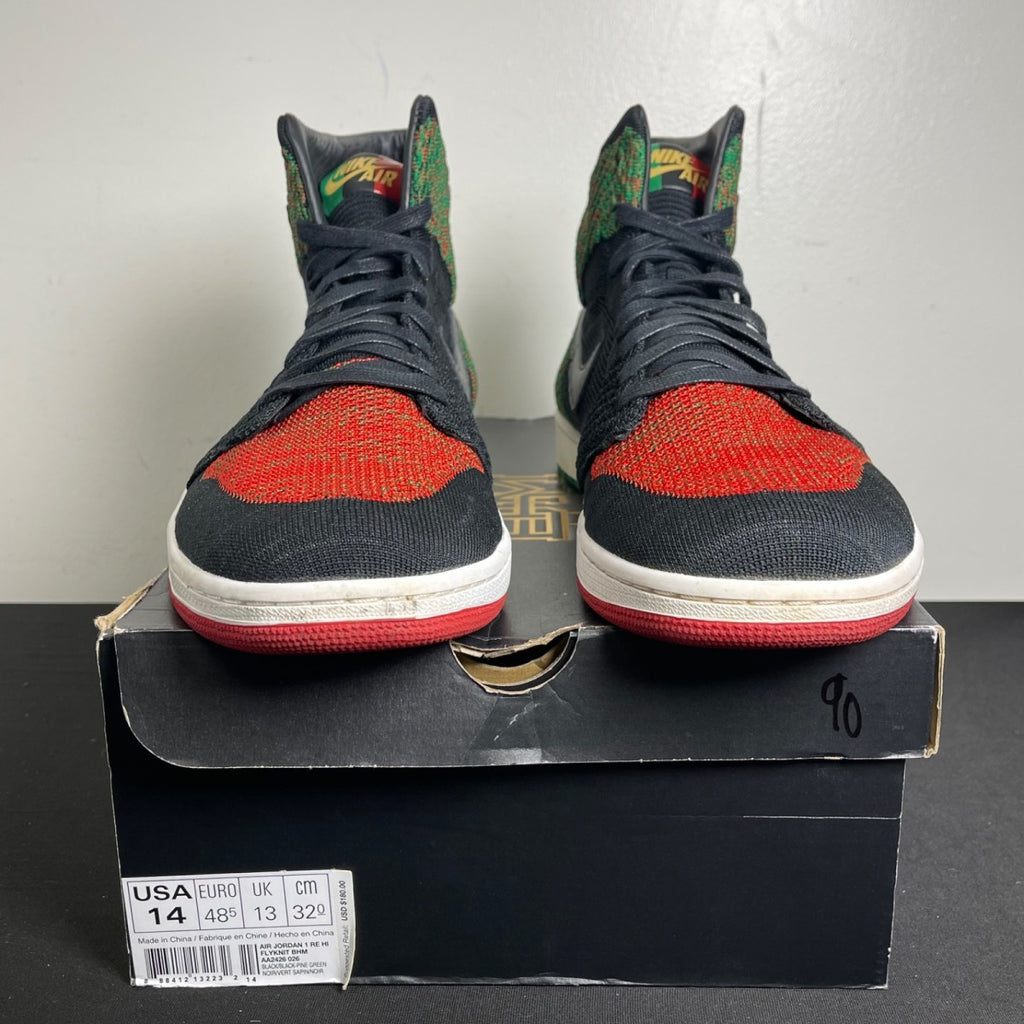 Jordan 1 Retro High Flyknit Black History Month (2018) (Size 14) - Image 2