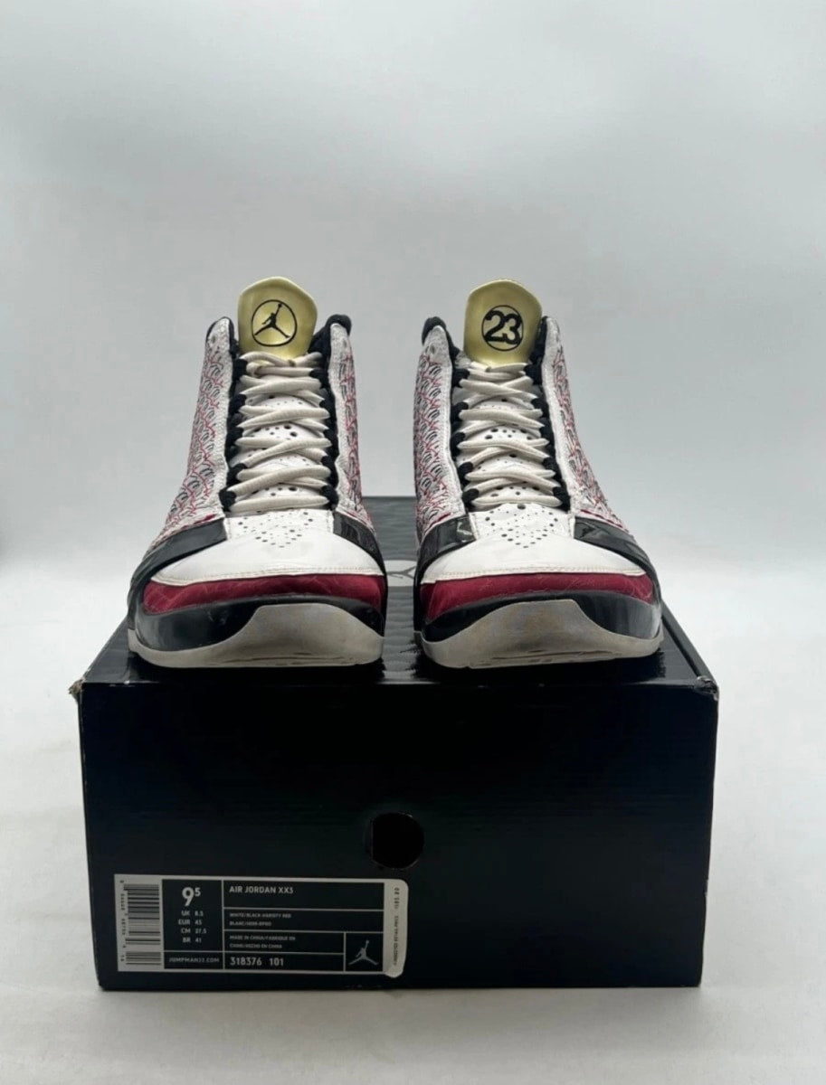 Jordan 23 All-Star 9.5 (Moderately Worn Pre-Owned)JordanWhite/Black-Varsity Red - Image 2